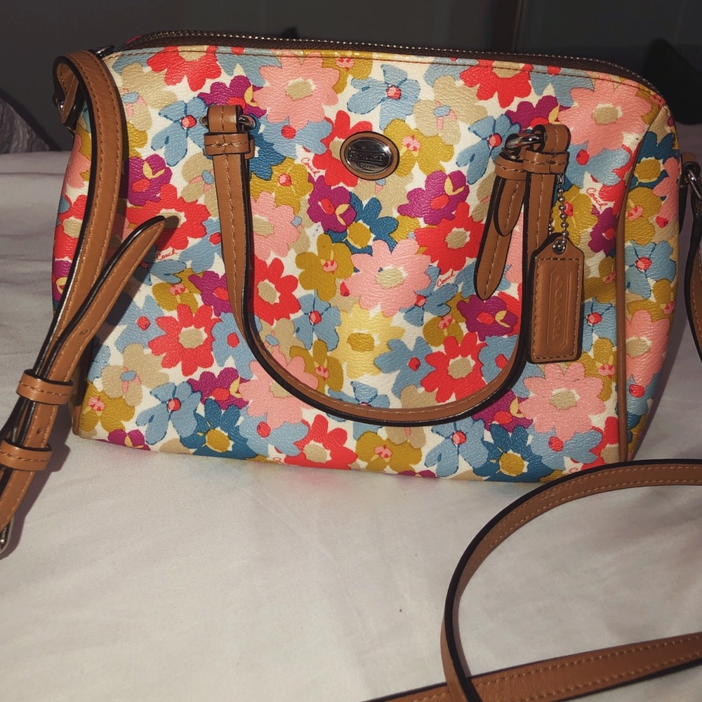 COACH flower crossbody bag